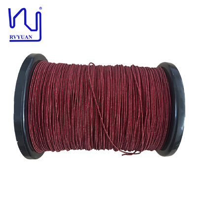 0.10x200 Red Polyester Yarn Silk Covered Litz Wire