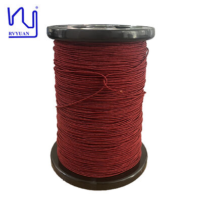 0.10x200 Red Polyester Yarn Silk Covered Litz Wire
