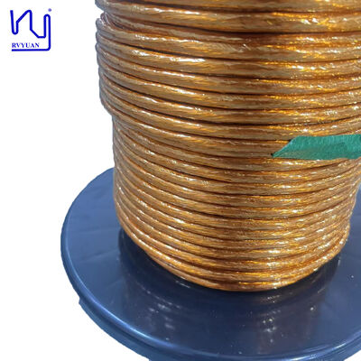 2UEW-H-F 0,32mm x 156 Litzen Hochspannungs-PI-Band-Litzendraht mit 6000V Durchschlagsspannung für NEV-Sicherheitssysteme