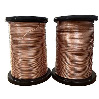 Rundklasse 130C emaillierter Kupfer-Mylar-PET-Folien-Litze 0,10 mm * 127 Litzen